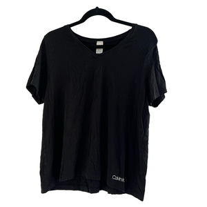 Calvin Klein Black Men's V-Neck Sleep Shirt